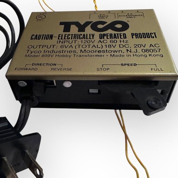 Tyco 899V Hobby Transformer 120V AC 60Hz Input 18V DC 20V AC Output - Picture 5 of 13